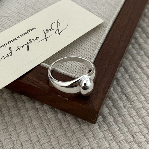 Minimalist 925 Sterling Silver Oval Signet Ring High Polished Simple Geometric Finger Ring For Women Daily Jewelry Accessory