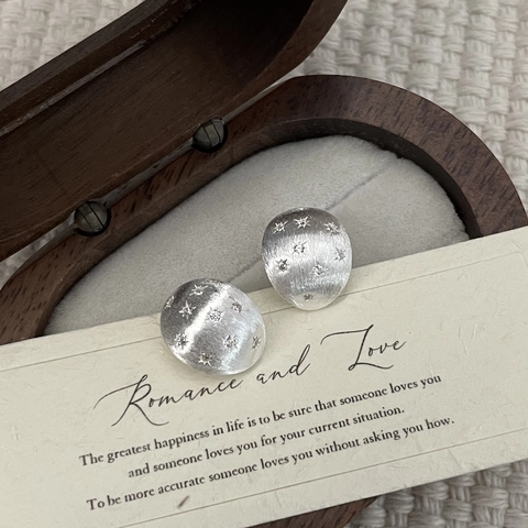 925 Sterling Zilver Geborstelde Hexagram Oorknopjes Voor Dames Minimalistisch Zirconia Ster Ontwerp Koreaanse Stijl Matte Zilveren Oorbellen