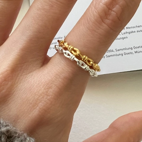 925 Sterlingsilber Geknotet Gewinde Weben Verstellbar Offener Ring Für Damen Minimalistisch Vintage Personalisiert Schmuck