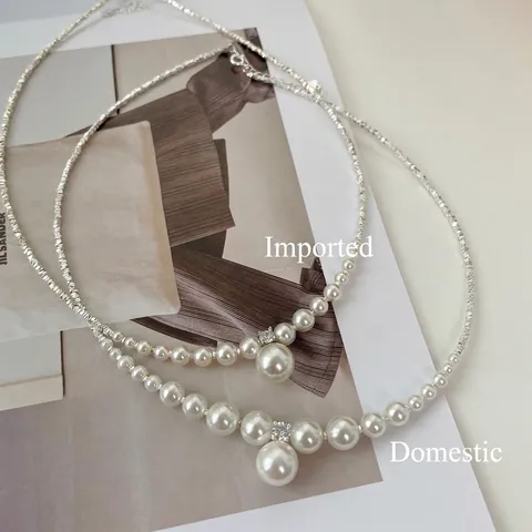 French Style 925 Sterling Silver Artificial Pearl Necklace Elegant Zirconia Pendant Clavicle Chain For Women Jewelry Gift