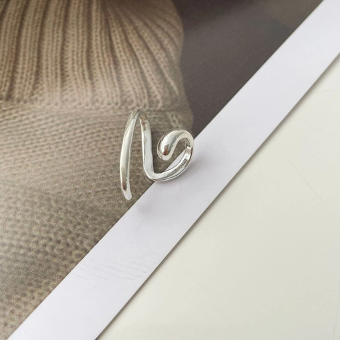925 Sterlingsilber Ear Cuff Ohne Ohrloch Unregelmäßig Doppelschichtig Linie Ohrringe Minimalistisch Geometrisch Damen Schmuck
