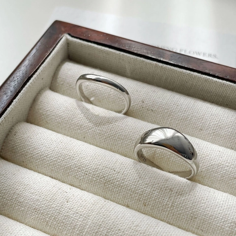 Minimalist 925 Sterling Silver Irregular Open Ring For Women Korean Style Geometric Asymmetric Fashion Stacking Finger Ring Jewelry