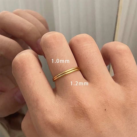 Minimalist S925 Sterling Silver Thin Band Ring High Polish Stackable Geometric Plain Circle Finger Ring For Women Fashion Jewelry