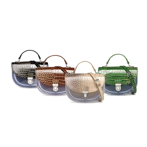 Sac Besace Vintage Motif Crocodile PVC Patchwork Pour Femmes Mode PU Cuir Bandoulière Épaule Sac À Main Quotidien Petit Sac Carré