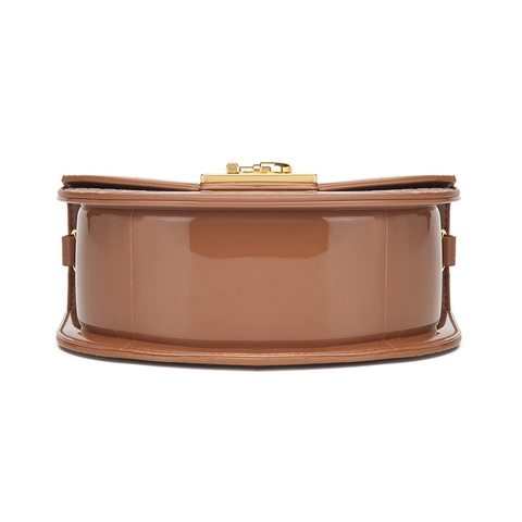 Bolso de Silla de PU con Patrón de Cocodrilo Vintage para Mujer Bolso de Hombro con Hebilla Dorada Elegante Bolso de Mano Diario