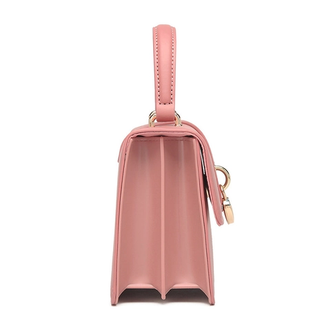 Bolso de Mano de Cuero PU de Moda Cierre de Corazón Cadena Bandolera Vintage Elegante Asa Superior Mujer Diario