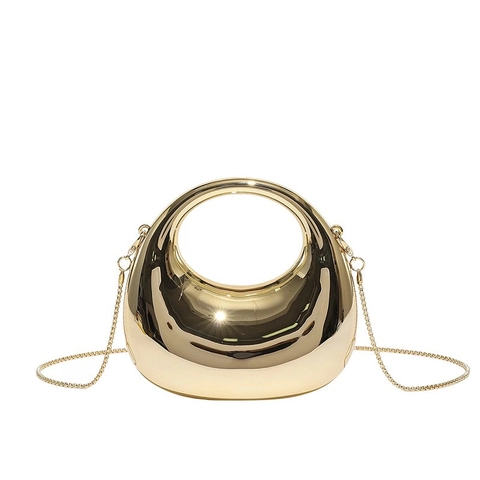 Borsa a Scatola in Acrilico Color Caramella da Donna Specchio Galvanico Borsa a Tracolla Catena d'Oro Spalla Sottobraccio Donna