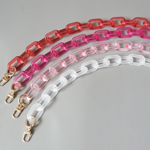 Cadena de Bolso de Resina Acrílica Retro de Moda Color de Caramelo Correa de Hombro Gruesa de Repuesto para Mujer