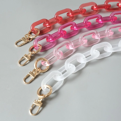 Cadena de Bolso de Resina Acrílica Retro de Moda Color de Caramelo Correa de Hombro Gruesa de Repuesto para Mujer