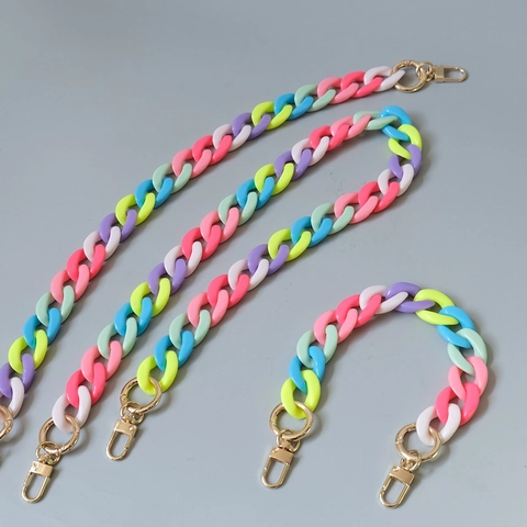 Cadena de Correa de Bolso de Resina Acrílica Color Caramelo para Bolsos de Mano Hombro Bandolera y Cadena de Teléfono Joyería