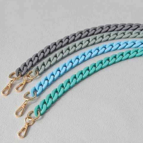 Acrylic Frosted Chunky Chain Bag Strap Matte Texture Decorative Shoulder Strap Replacement Accessory For Handbags Purses