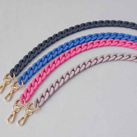 Retro Acryl Grobe Taschenkette Mattierte Textur Ersatz Schultergurt Mit Legierung Karabinerverschluss Für Handtasche Telefon Gurt