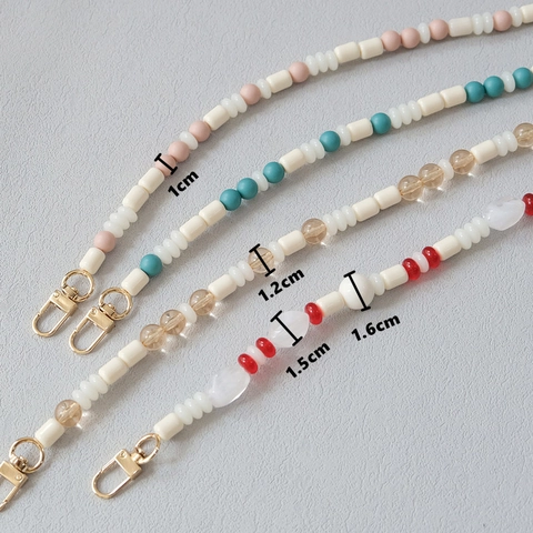 Acrylic Beaded Bag Strap Candy Color Replacement Shoulder Strap For Crossbody Bag Phone Case Handle Fashion Accessories