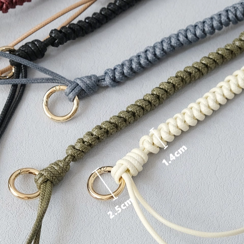 Tracolla in Poliestere Intrecciato Con Fibbie in Metallo Dorato Manico di Ricambio per Borse da Donna Accessorio Moda