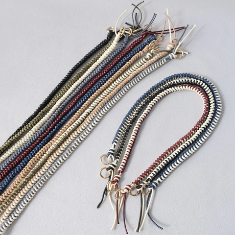 Tracolla in Poliestere Intrecciato Con Fibbie in Metallo Dorato Manico di Ricambio per Borse da Donna Accessorio Moda