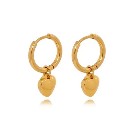 316L Edelstahl Gold Ohrringe Für Damen Minimalistische Herz Geometrische Schlange Sonnenblume Ohrstecker Creolen Schmuck