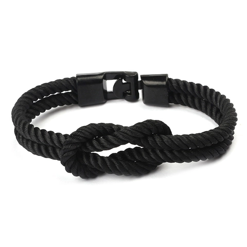 Nautisch Gevlochten Touw Armband Met Legering Sluiting Voor Heren Dames Handgemaakte Paracord Armband Mode Sieraden Accessoire