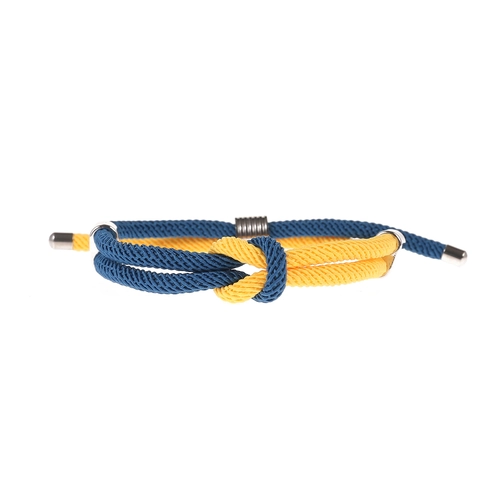 Minimalistische Roestvrij Staal Gevlochten Touw Armband Voor Mannen Vrouwen Nautisch Sportief D-sluiting Koppel Sieraden Cadeau