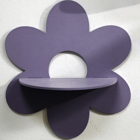 Bohemian Wooden Flower Shaped Floating Shelf Wall Mounted Storage Display Rack For Living Room Bedroom Home Wall Decor