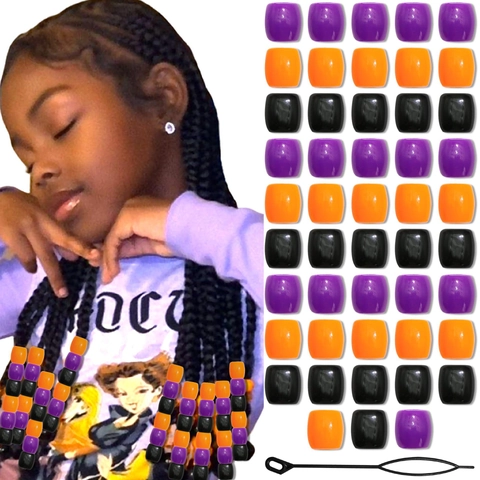 Dreadlock Hair Beads For Braids Marble Cloud Pattern Acrylic Large Hole Hair Braiding Accessories For Women Kids Unisex