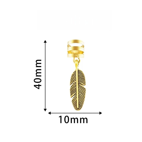 Vintage Gold Alloy Dreadlock Αξεσουάρ Μαλλιών Πεταλούδα Φεγγάρι Αστέρι DIY Κοσμήματα Δαχτυλίδια Μαλλιών για Κοτσίδες Γυναικεία