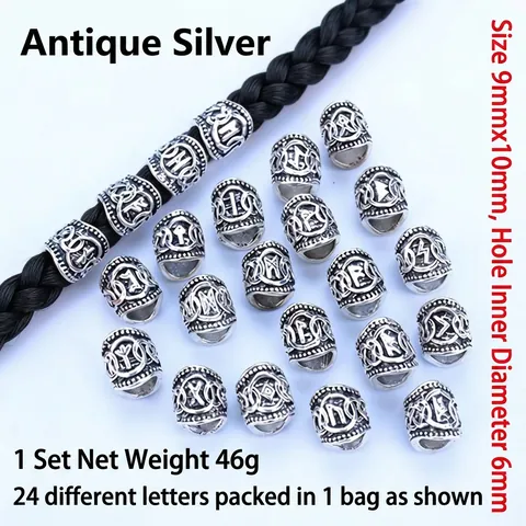 Vintage Viking Runen Kralen Voor Baard Haar Legering Noorse Keltische Knoop Metalen Kralen Voor DIY Sieraden Maken