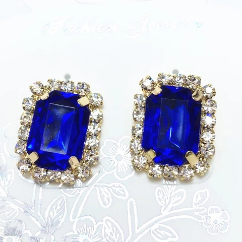 Eleganti Orecchini A Bottone Rettangolari In Acrilico E Strass Placcati Oro Orecchini Geometrici A Fiore Per Donna Gioielli