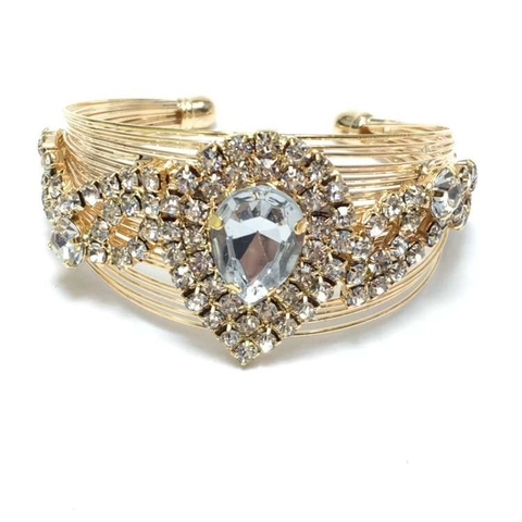 DIY Stainless Steel Cuff Bracelet For Children Adjustable Wire Bangle With Rhinestone Fashion Jewelry For Boys Girls Kids Gift