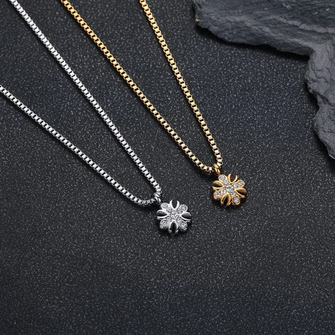 Collar De Colgante De Cruz De Flor De Lis Con Strass Hip Hop Cadena De Caja Acero Inoxidable Joyería Gótica Para Hombre Mujer
