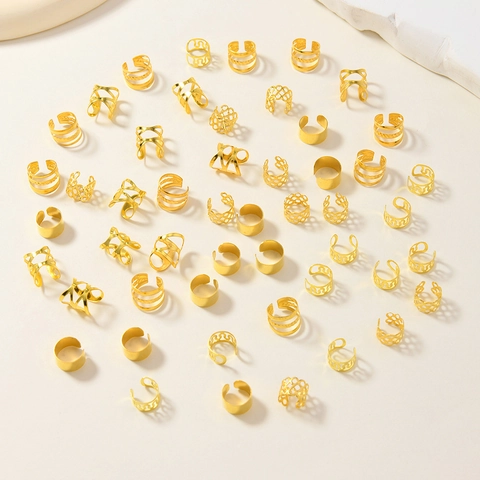 Hohllegierung Metall Dreadlock Haarschmuck Zubehör Gold Zopf Ringe Manschetten Für Damen Mädchen Haar Styling Dekorationen