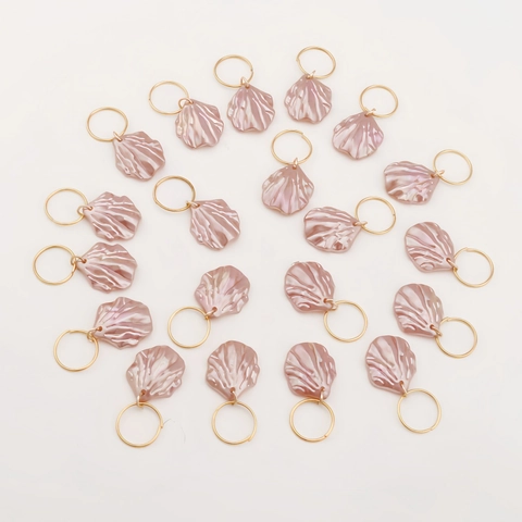Anelli per Capelli a Treccia di Conchiglia Accessori per Dreadlock Gioielli per Capelli con Ciondolo Fai-da-te per Donna