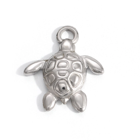 Stainless Steel Vintage DIY Jewelry Charms Enamel Heart Butterfly Flower Animal Shapes Pendant For Necklace Bracelet Jewelry Making Accessories