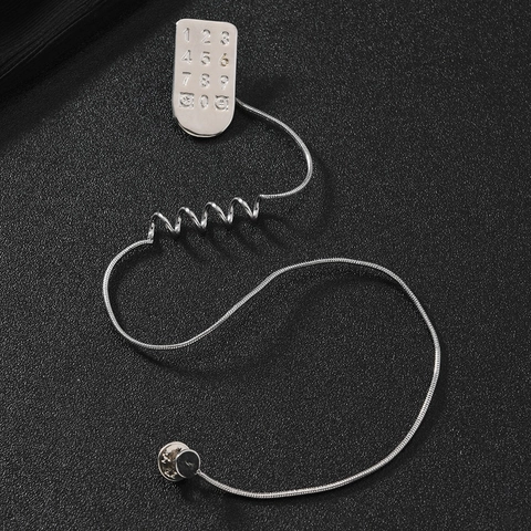 Orecchini a Pendolo Creativi Vintage Tastiera del Telefono Con Lunga Nappa Lega d'Argento Piastra Numerica Molla del Cavo Telefonico
