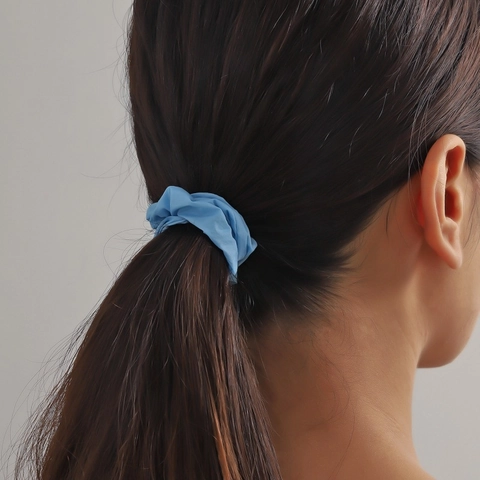 Coleteros de Tela de Color Sólido Minimalista Gomas para el Pelo de Alta Elasticidad para Mujer Conmutador Soporte para Coleta