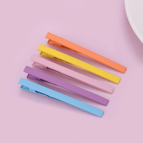 Minimalist Matte Candy Color Iron Alligator Hair Clip For Women Girls Sweet Hair Accessories Bangs Clip Side Hairpin
