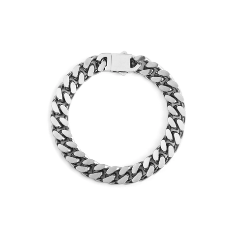 Gioielli Hip Hop in Acciaio Inossidabile Con Maglia Cubana Compresi Bracciale E Collana Streetwear Per Uomo Donna