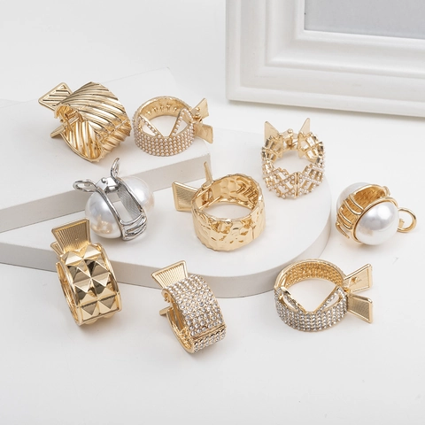 Elegante Haarkrallen Aus Legierung Für Damen Gold Silber Strass Imitationsperle Haarspange Barrette Styling Zubehör