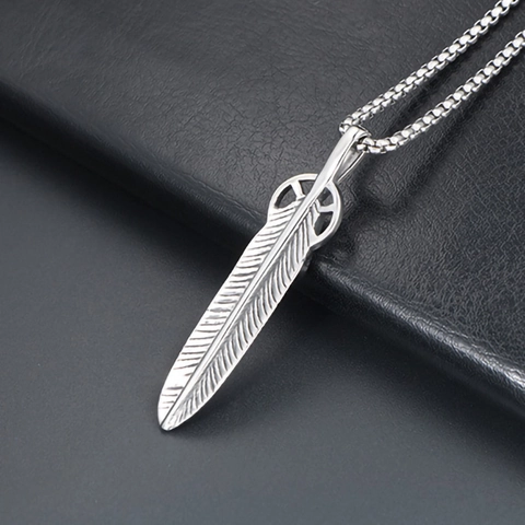 Vintage Edelstahl Feder Anhänger Halskette Legierung Stern Kreuz Sonnengott Halskette Für Herren Damen Harajuku Punk Schmuck