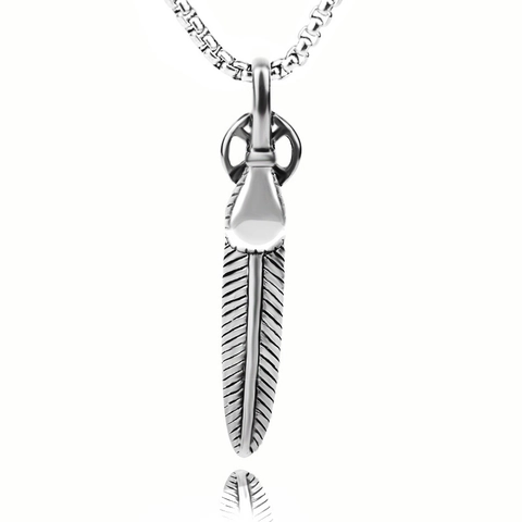 Vintage Edelstahl Feder Anhänger Halskette Legierung Stern Kreuz Sonnengott Halskette Für Herren Damen Harajuku Punk Schmuck