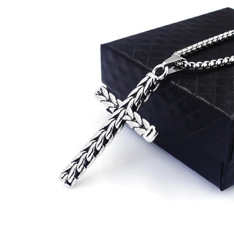 Vintage Roestvrij Stalen Kruis Hanger Ketting Voor Heren Dames Gothisch Hip Hop Punk Stijl Legering Dier Schedel Sieraden