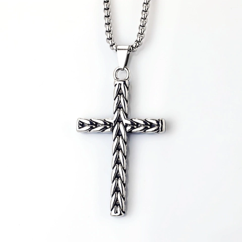 Vintage Roestvrij Stalen Kruis Hanger Ketting Voor Heren Dames Gothisch Hip Hop Punk Stijl Legering Dier Schedel Sieraden