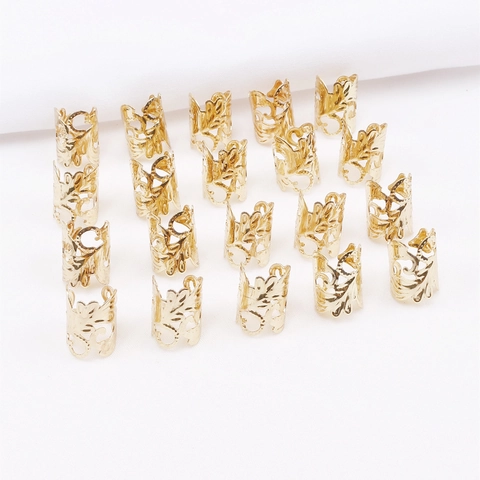 Vintage Metall Dreadlock Haarringe Gold Silber Hohle Dekorative Manschetten Für Flechtfrisuren Damen Haarstyling Zubehör