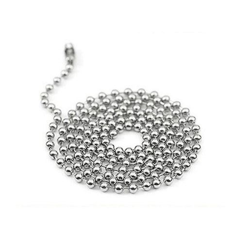 Einfache Silber Metall Kugelkette Halskette Für Herren Damen Unisex Perlenkette Bambus Glied DIY Schmuck Zubehör Pullover Kette