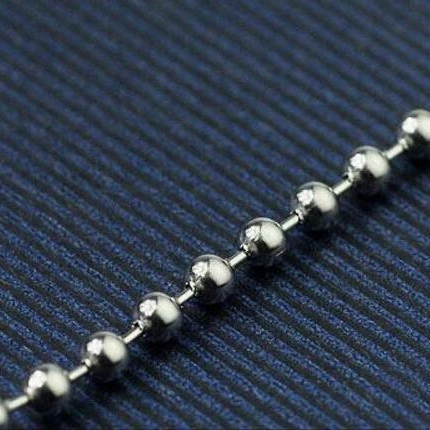 Einfache Silber Metall Kugelkette Halskette Für Herren Damen Unisex Perlenkette Bambus Glied DIY Schmuck Zubehör Pullover Kette