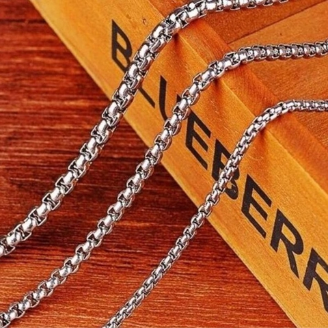 Hip Hop Stainless Steel Box Chain Necklace For Men Polished Dragon Bone Chain Silver Gold Black Geometric Neck Jewelry Gift