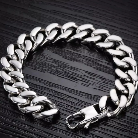 Unisex Roestvrij Staal Cubaanse Schakel Armband En Ketting Hoogglans Gepolijst Zilveren Ketting Voor Heren Dames Hip Hop Sieraden