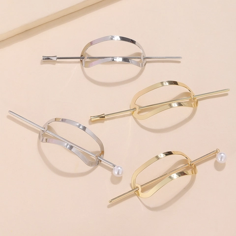 Legierung Metall Geometrische Haarstab Minimalistische Moderne Haargabel Dekorative Haarschmuck Für Damen Elegante Schmuck