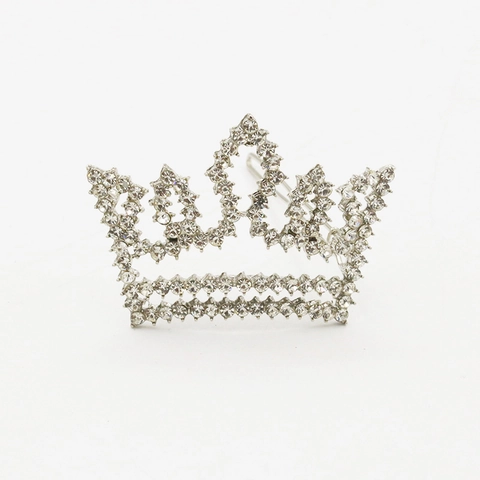 Eleganti Fermagli per Capelli a Corona in Lega di Cristallo per Donna Ragazza Principessa Mini Tiara Forcine Gioielli per Matrimonio Festa Accessorio