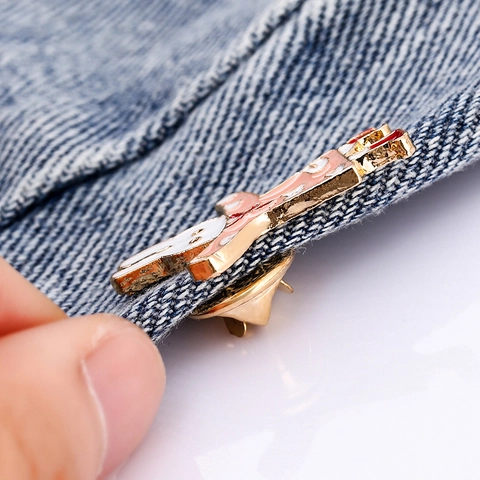 Simpatica Spilla In Smalto Con Coniglio Cartone Animato Lega Animale Bunny Goccia D'olio Spilla Risvolto Moda Camicia Zaino Gioielli Donna