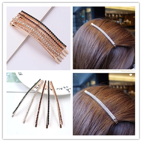Fashion Alloy Rhinestone Hair Clip Set For Women Shiny Artificial Pearl Bobby Pin Star Butterfly Geometric Hair Accessories
